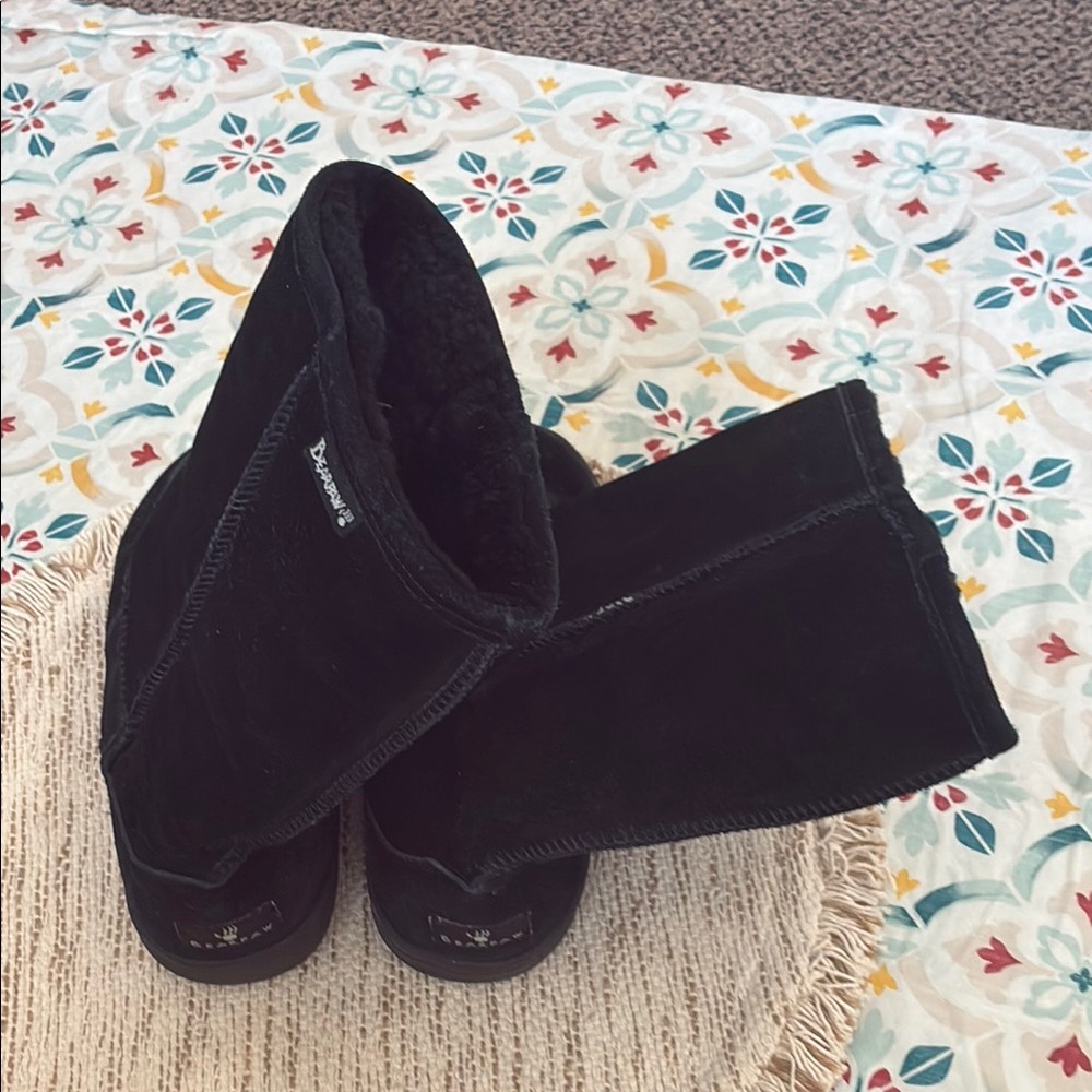 BearPaw Black Winter Boots - Picture 2 of 6
